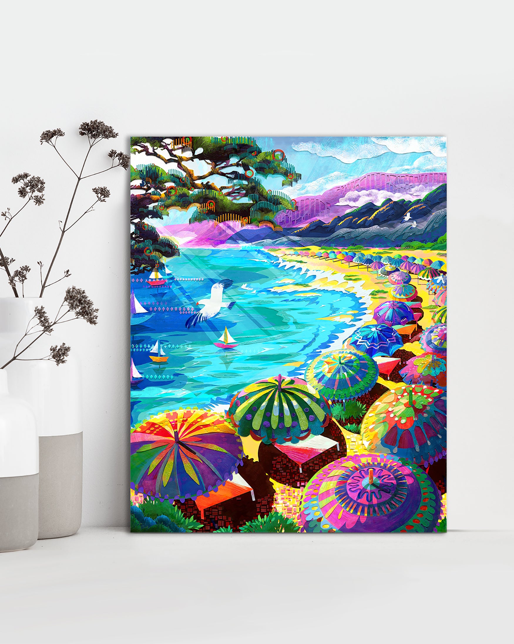 French Riviera (Framed Canvas Prints)