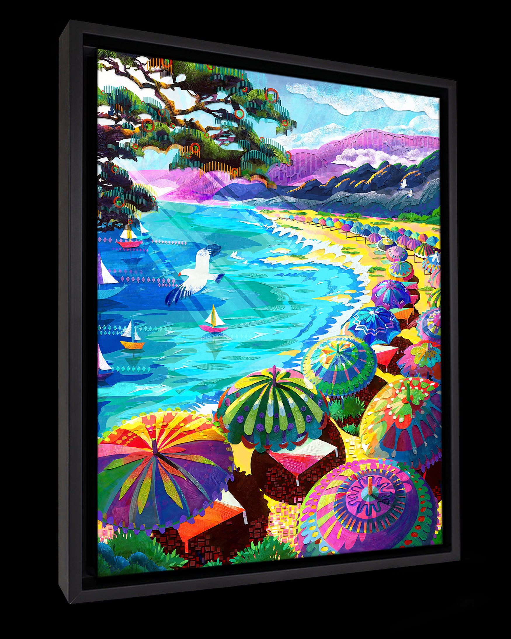 French Riviera (Framed Canvas Prints)