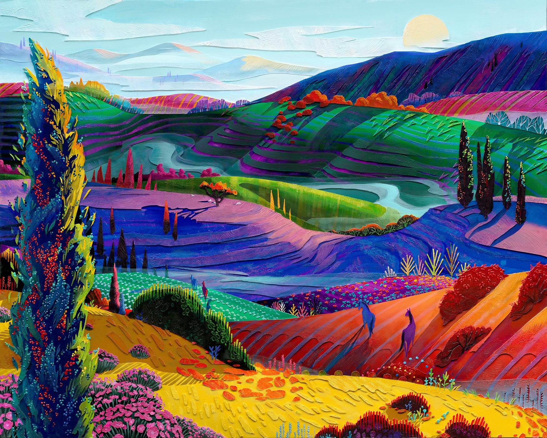 Rolling Hills (Original Painting)