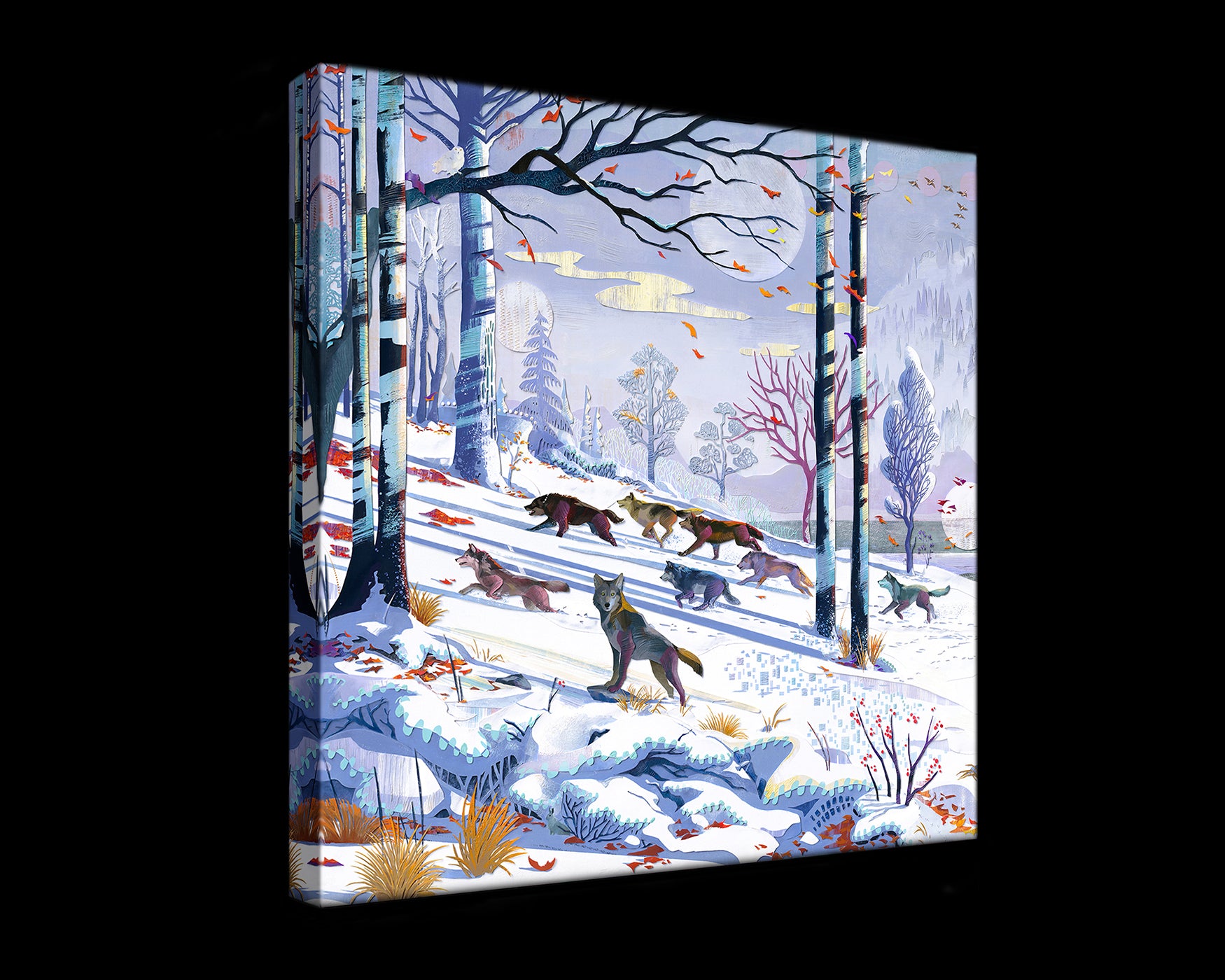 Winter Wolves (Gallery Wrapped Canvas Prints)