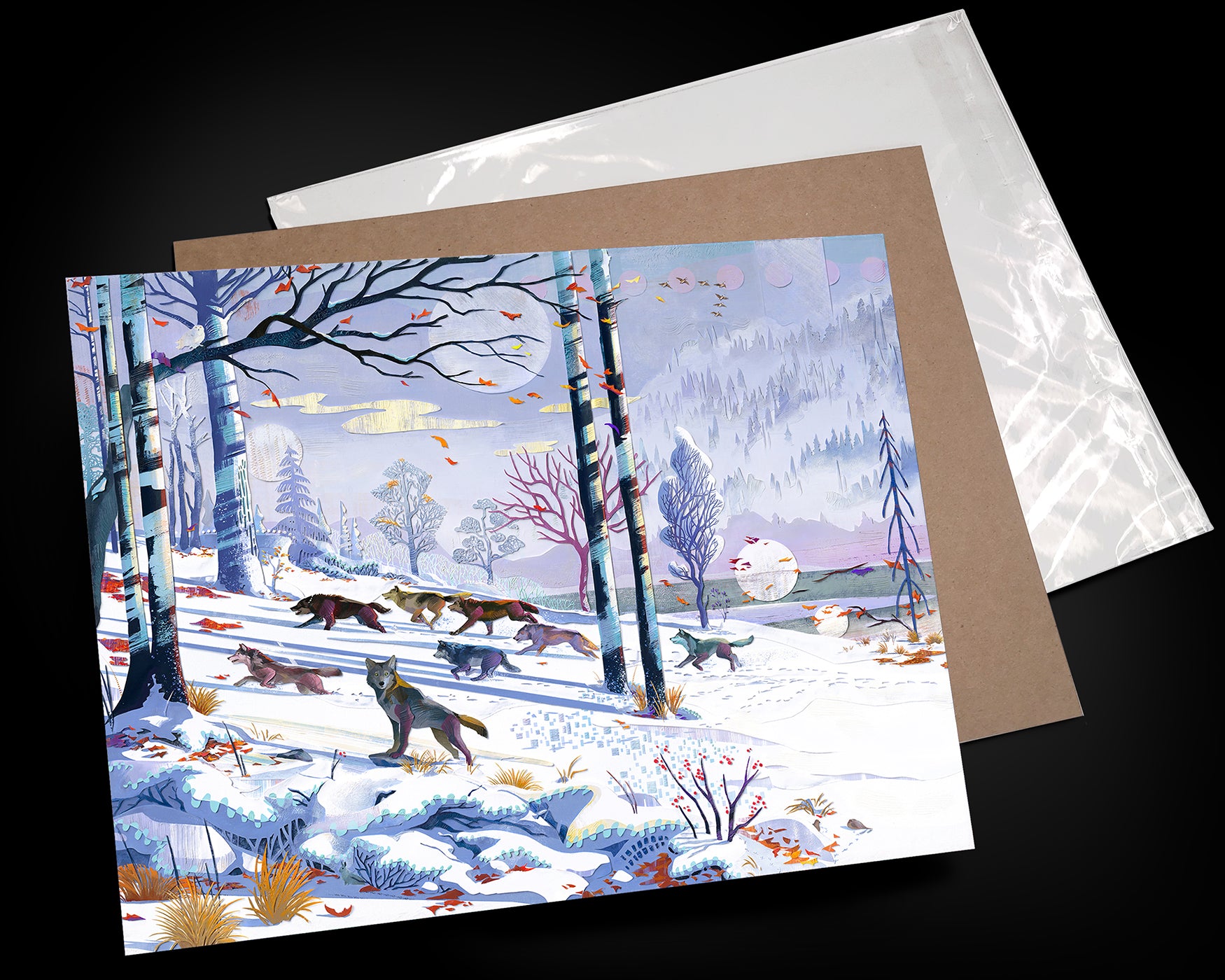 Winter Wolves (Art Print Cardstock)