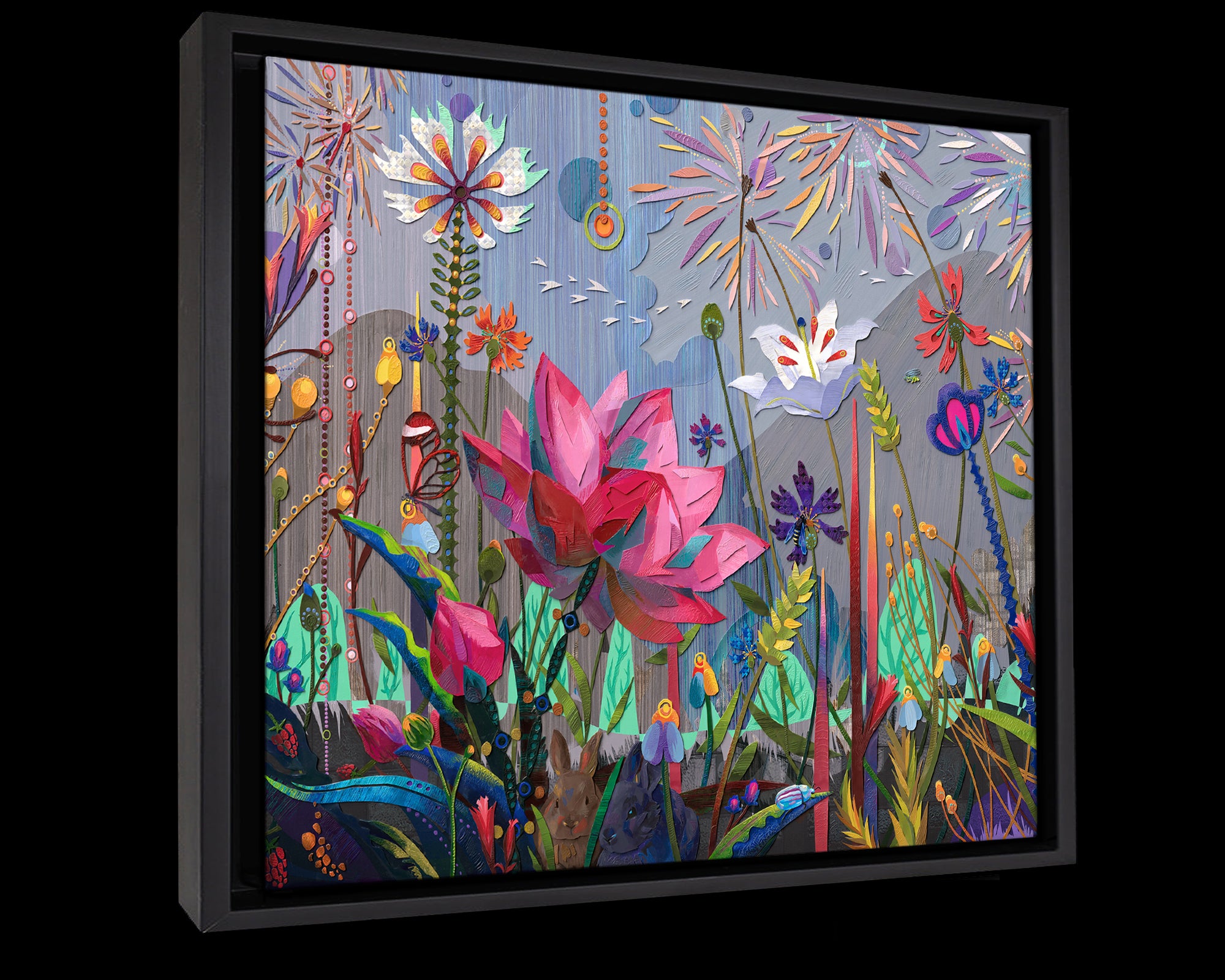 Wild Blooms (Framed Canvas Prints)