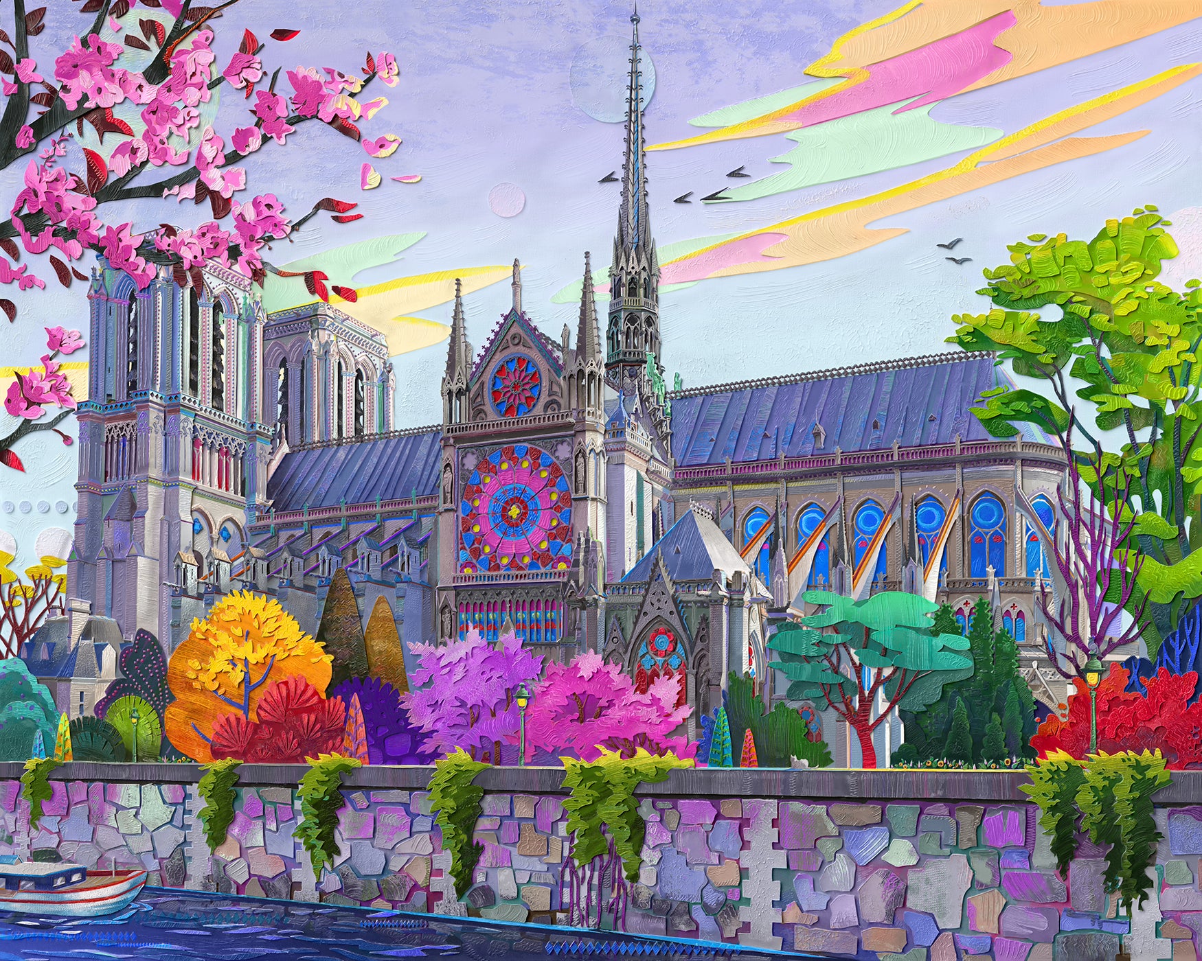 Notre-Dame de Paris (Original Painting)